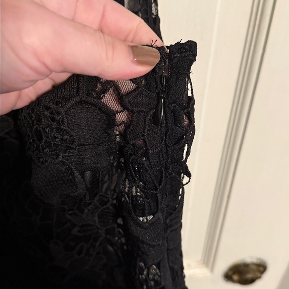 Express Black Lace Top - Picture 3 of 7